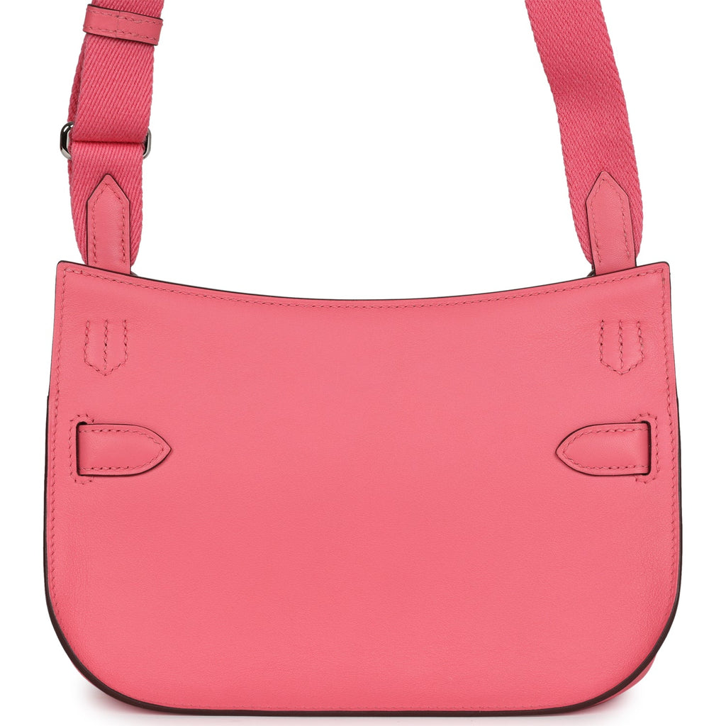 Hermès Mini Jypsiere Rose Azalee Swift Palladium Hardware