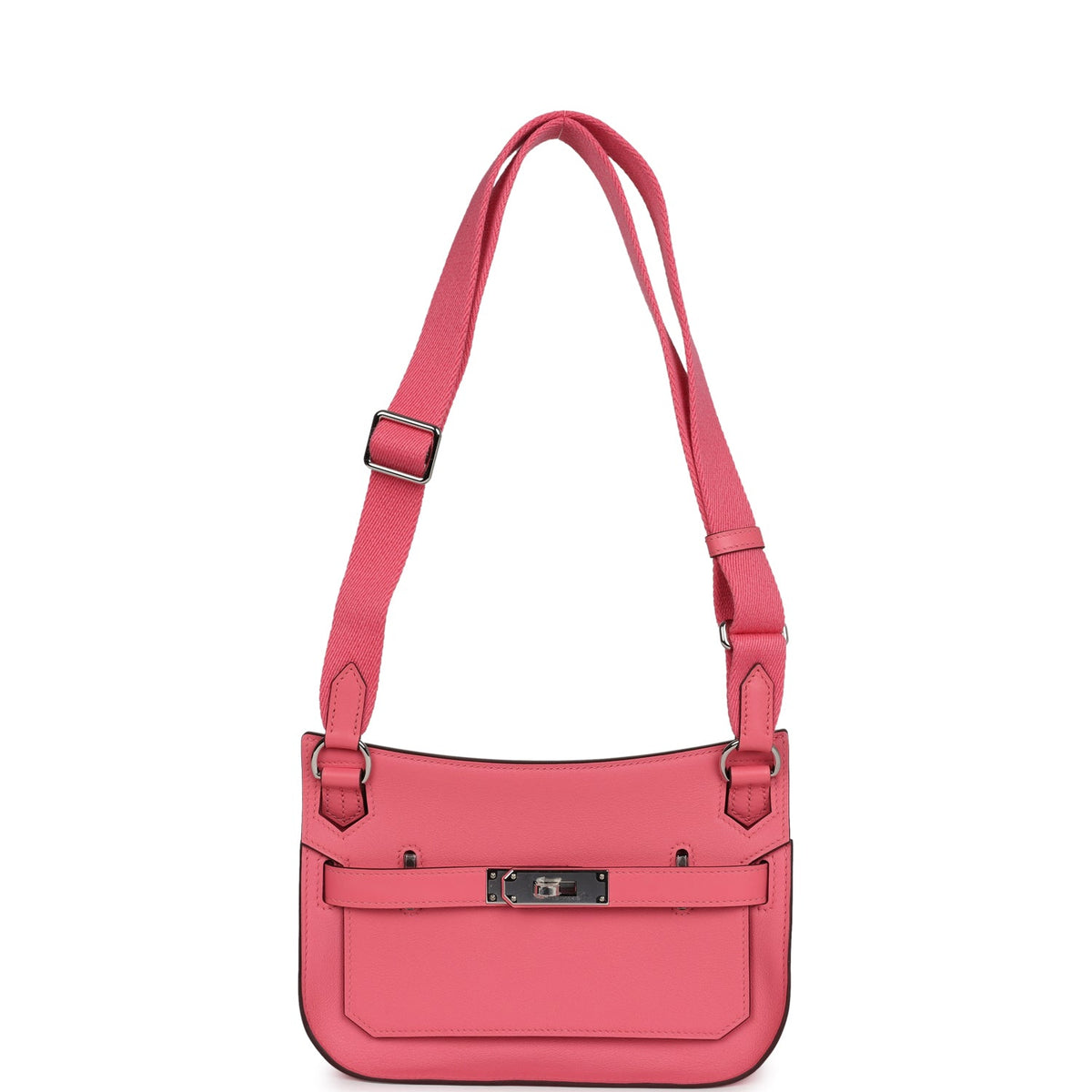 Hermès Mini Jypsiere Rose Azalee Swift Palladium Hardware