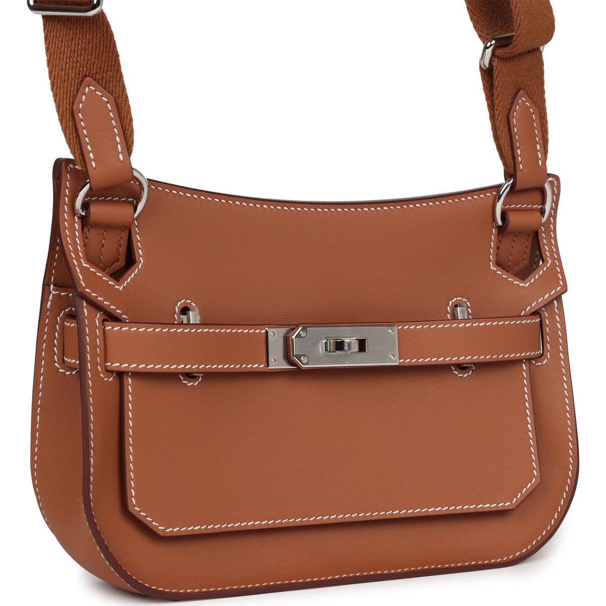Hermès Mini Jypsiere Gold Swift Palladium Hardware