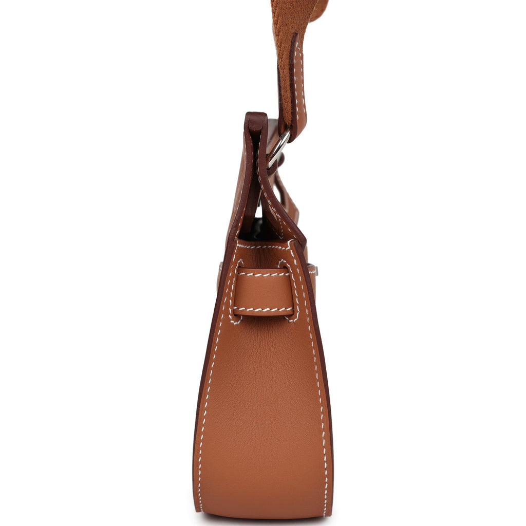 Hermès Mini Jypsiere Gold Swift Palladium Hardware