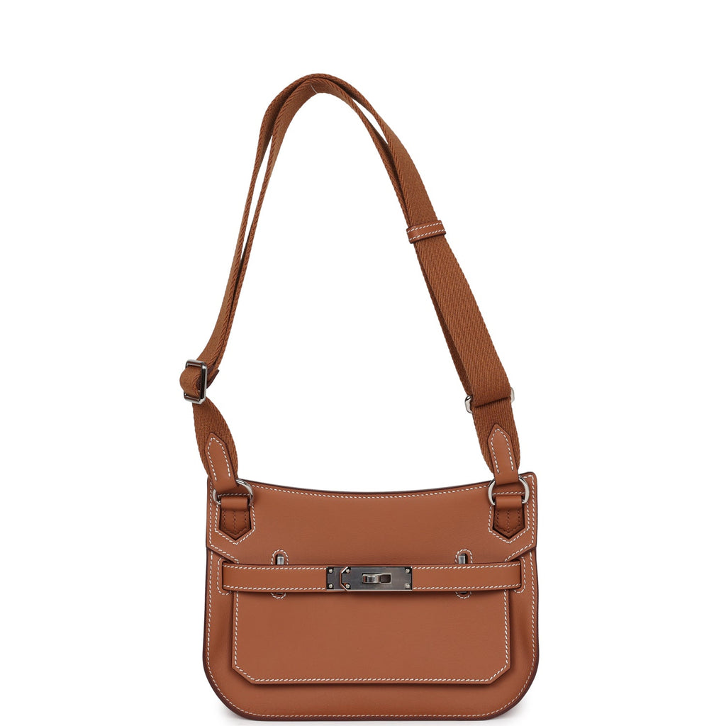 Hermès Mini Jypsiere Gold Swift Palladium Hardware