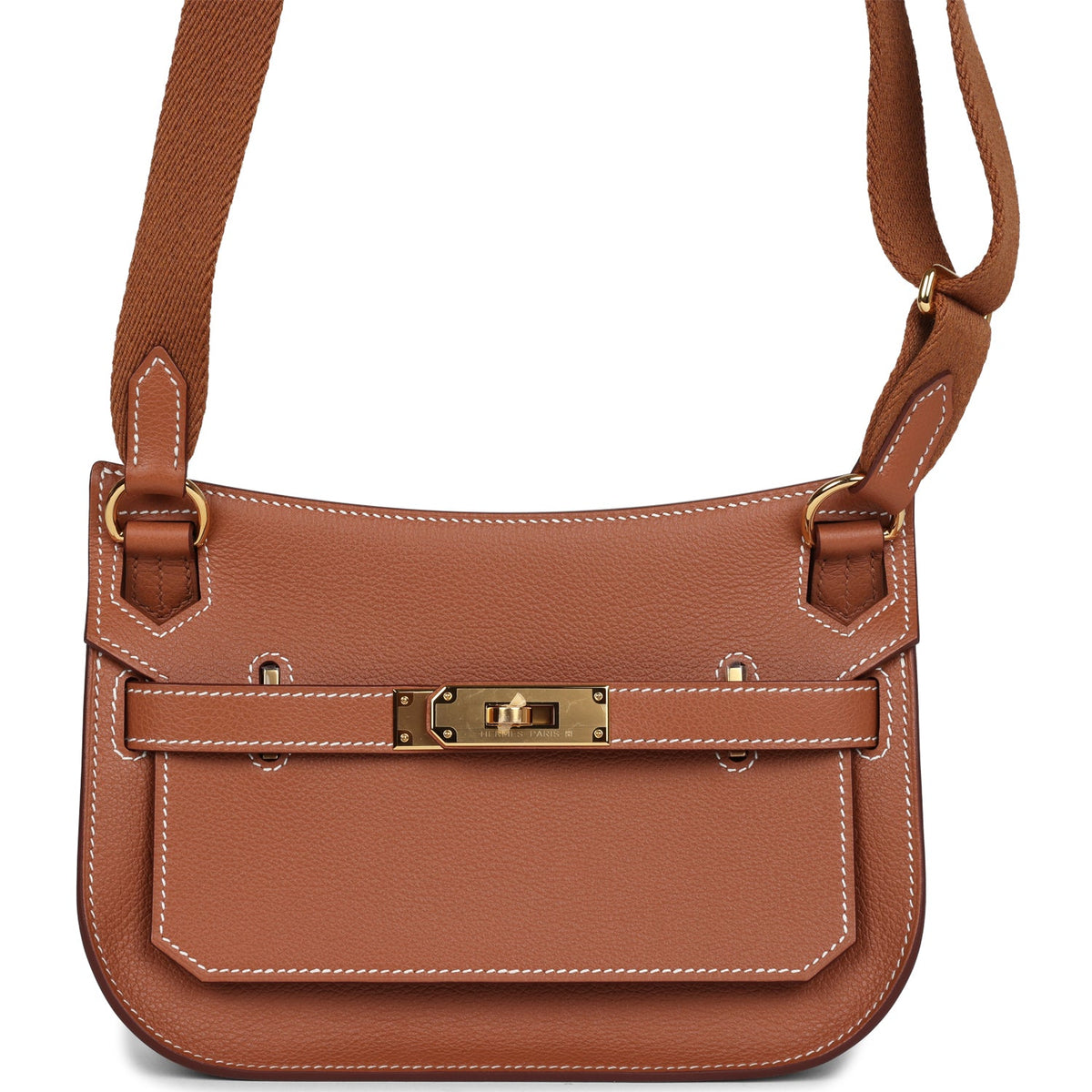 Hermès Jypsiere Mini Gold Evercolor Gold Hardware