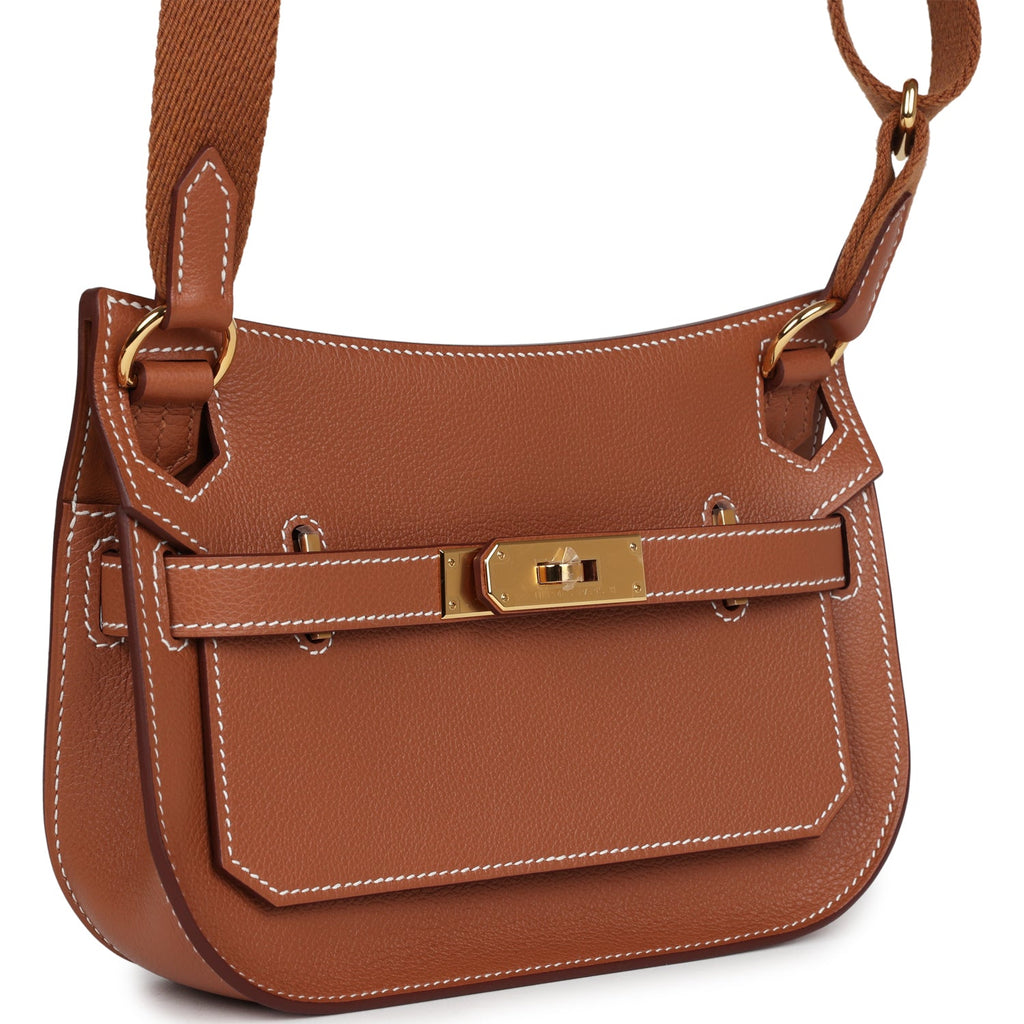 Hermès Jypsiere Mini Gold Evercolor Gold Hardware