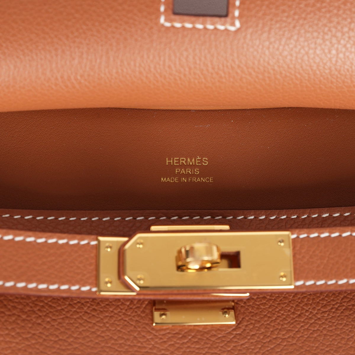 Hermès Jypsiere Mini Gold Evercolor Gold Hardware