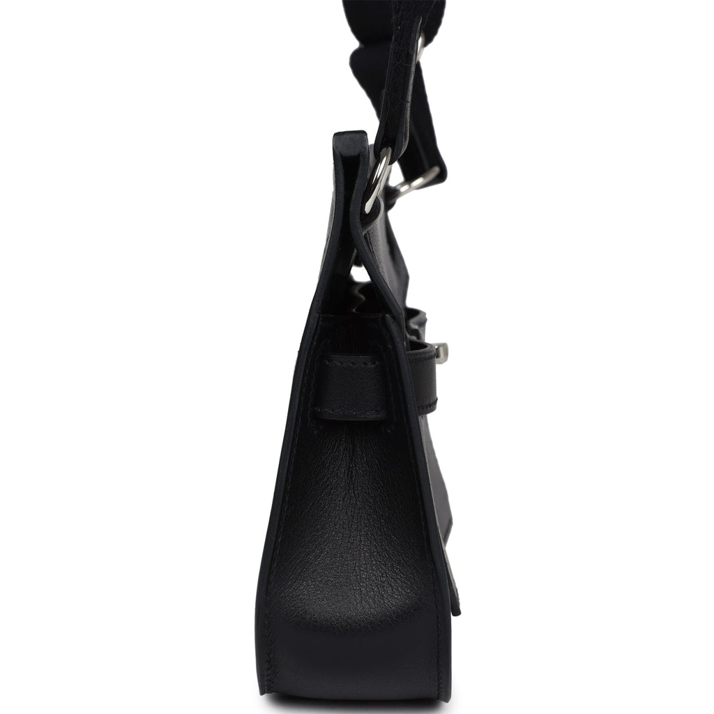 Hermès Jypsiere Mini Black Evercolor Palladium Hardware