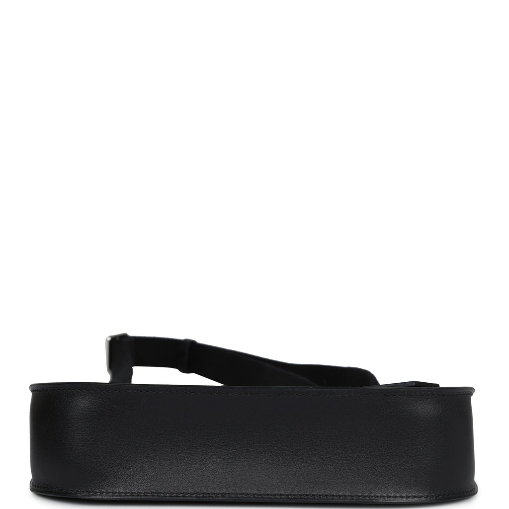 Hermès Jypsiere Mini Black Evercolor Palladium Hardware