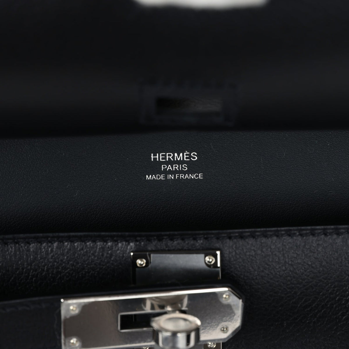 Hermès Jypsiere Mini Black Evercolor Palladium Hardware
