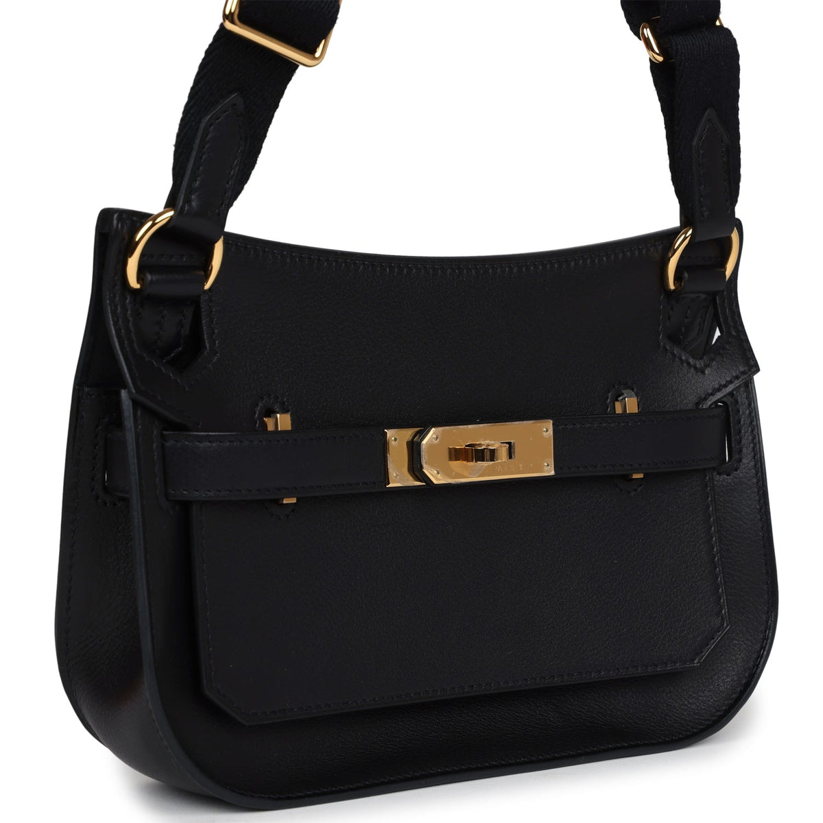 Hermès Jypsiere Mini Black Evercolor Gold Hardware