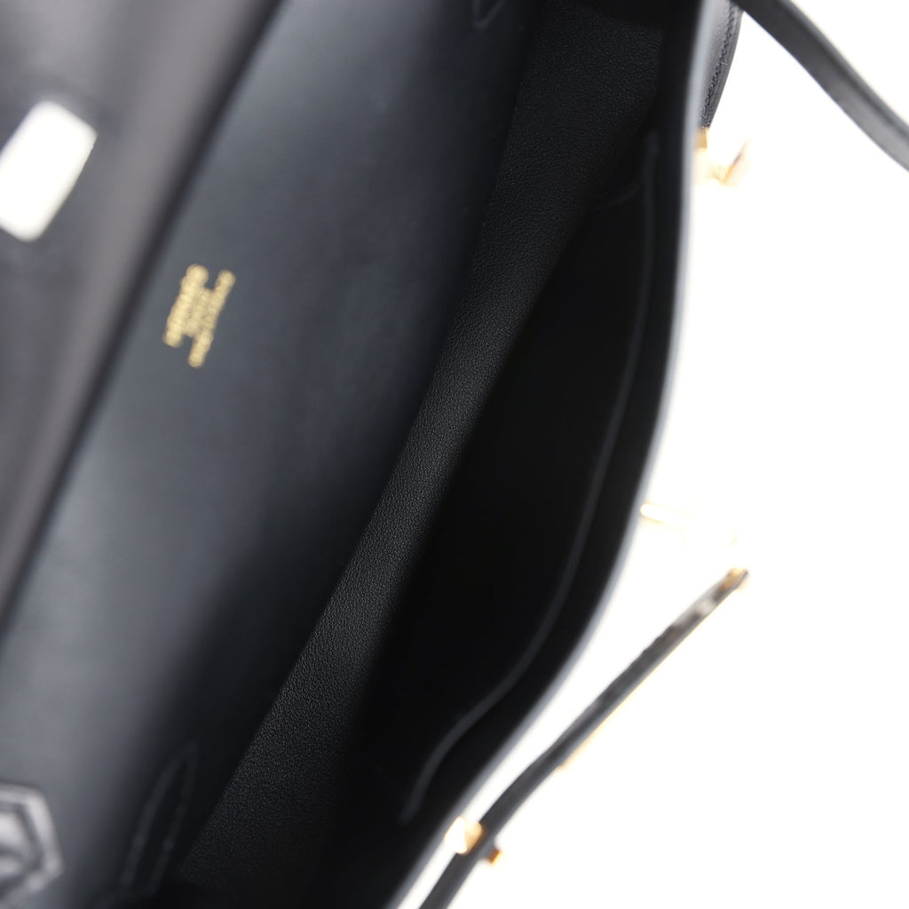 Hermès Jypsiere Mini Black Evercolor Gold Hardware