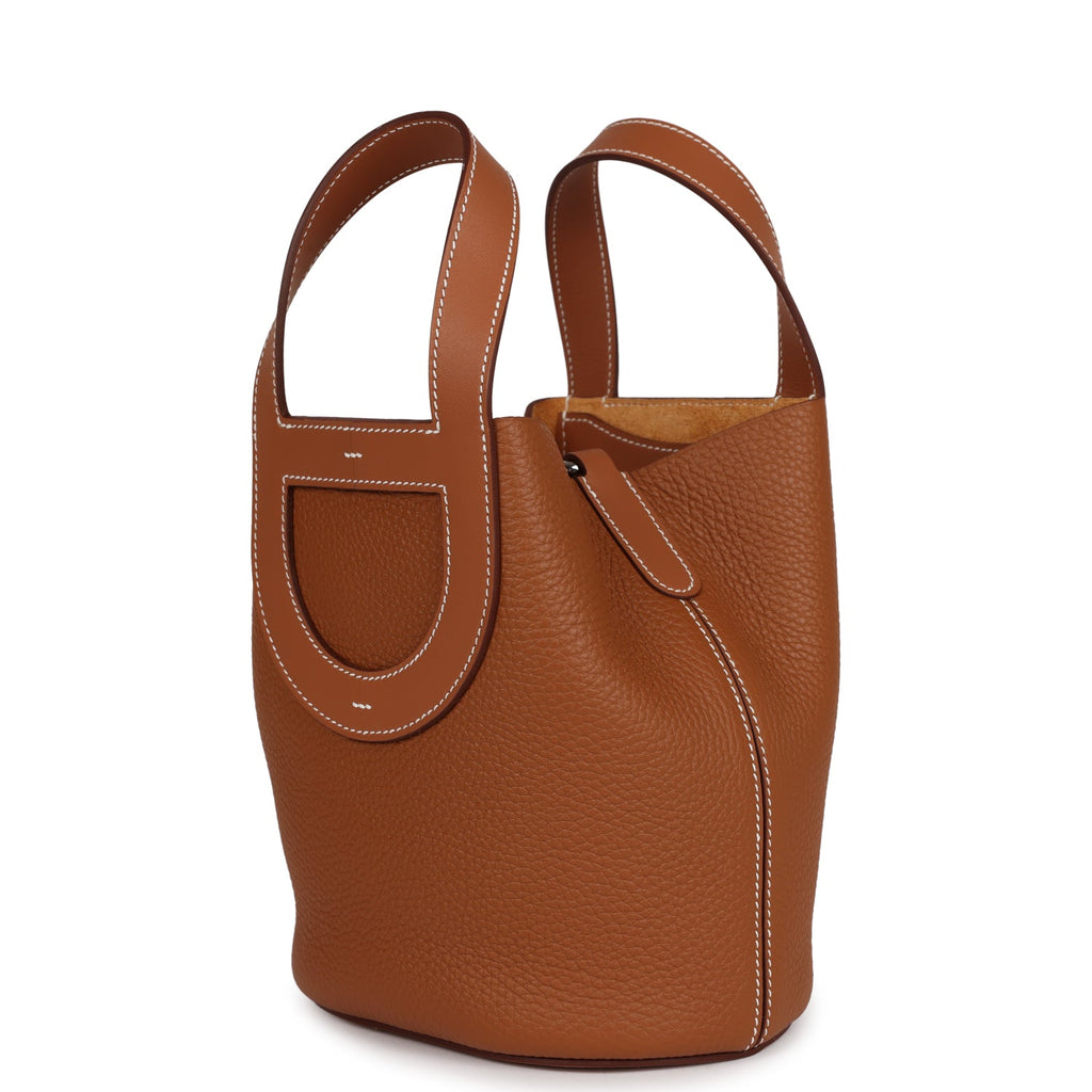 Hermès In-The-Loop 18 Gold Clemence and Swift Gold Hardware