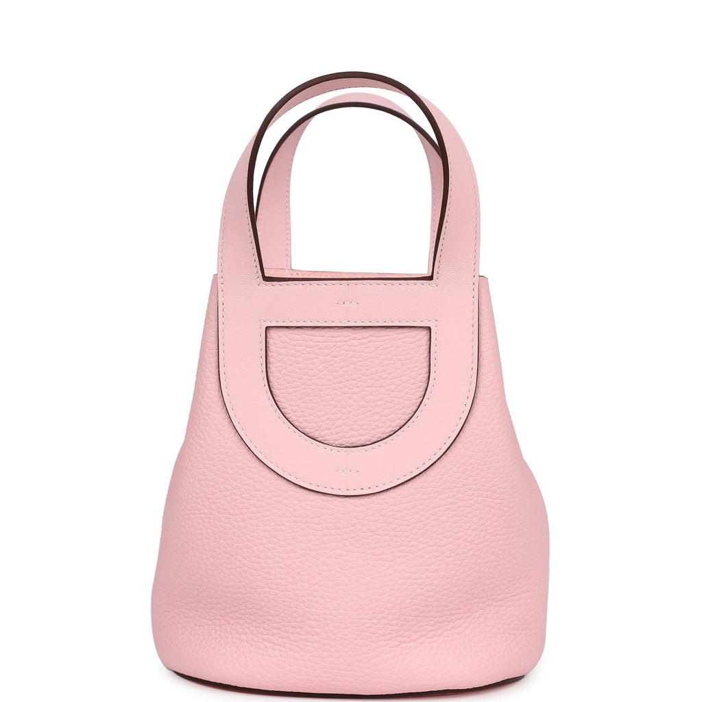 Hermès In-The-Loop 18 Rose Sakura Clemence and Swift Palladium Hardware
