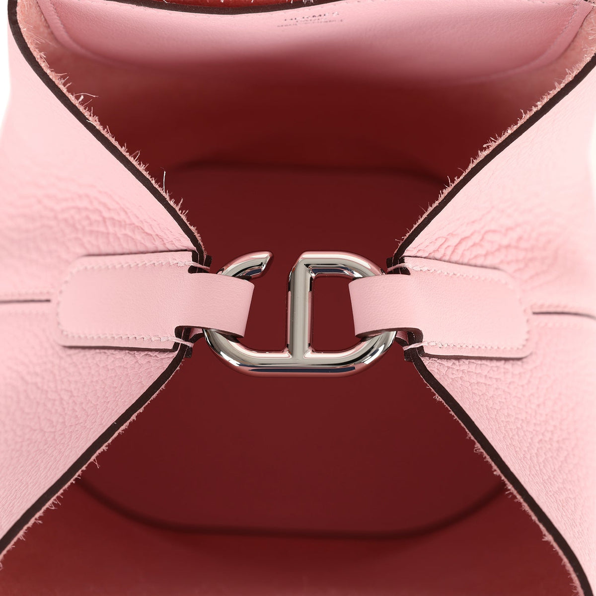 Hermès In-The-Loop 18 Rose Sakura Clemence and Swift Palladium Hardware