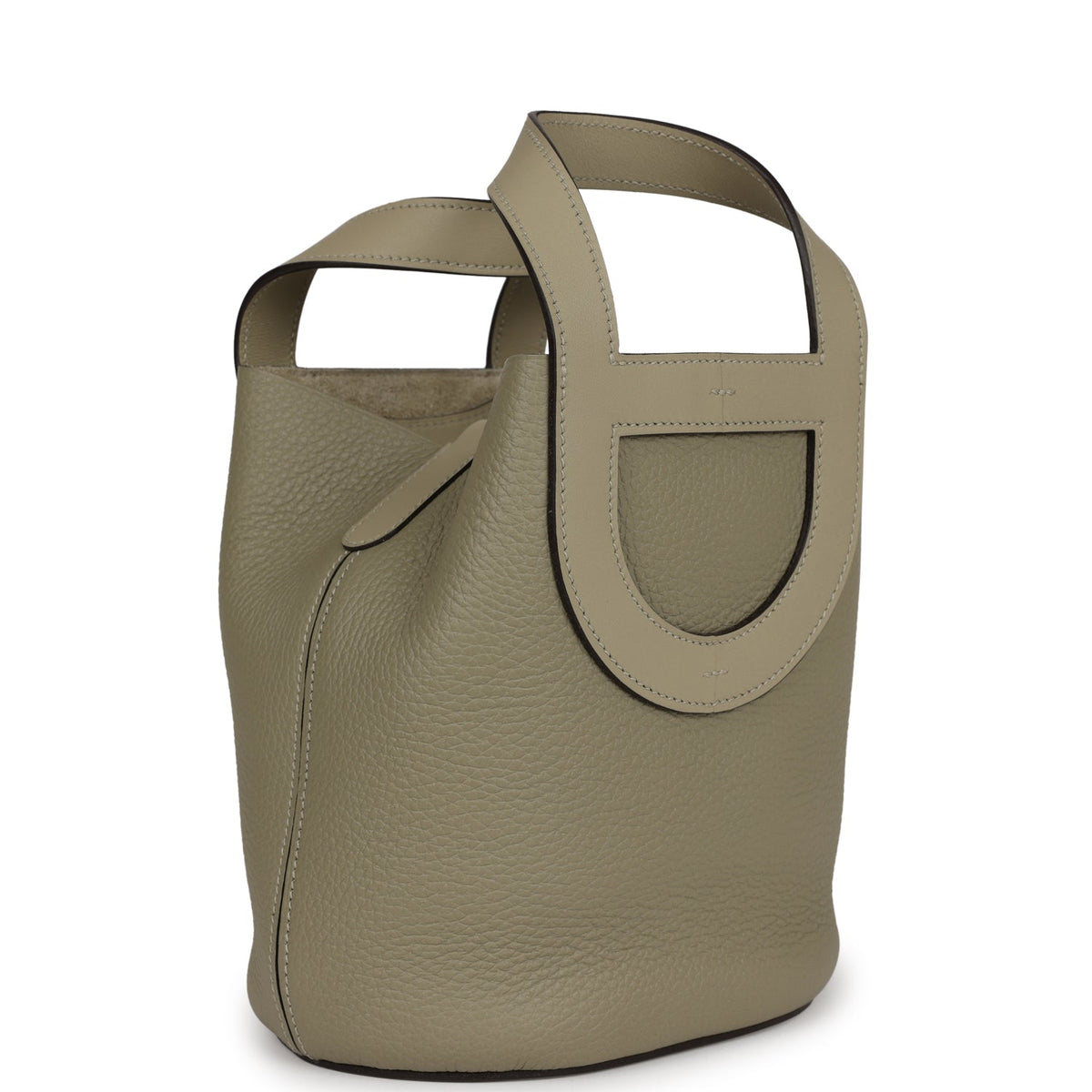 Hermès In-The-Loop 18 Sauge Clemence and Swift Gold Hardware