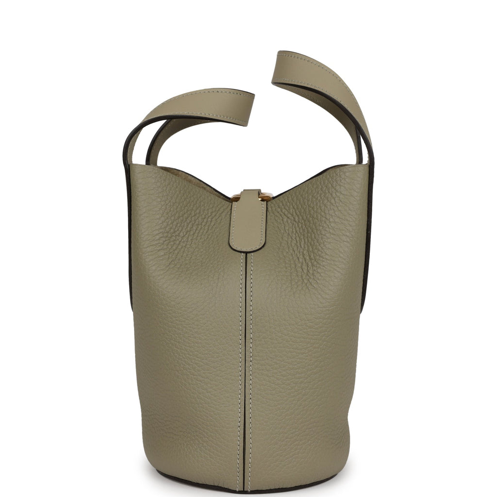Hermès In-The-Loop 18 Sauge Clemence and Swift Gold Hardware