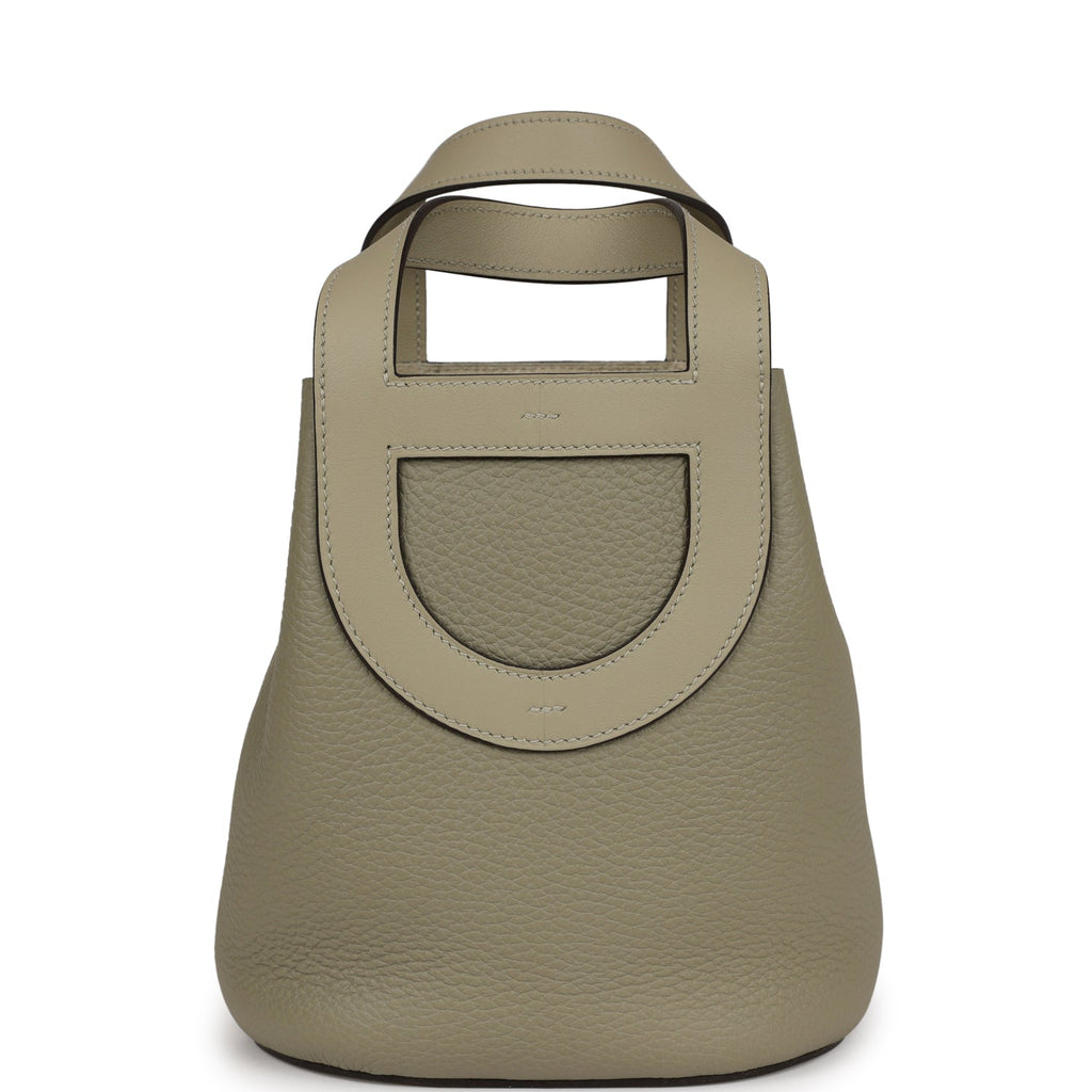 Hermès In-The-Loop 18 Sauge Clemence and Swift Gold Hardware
