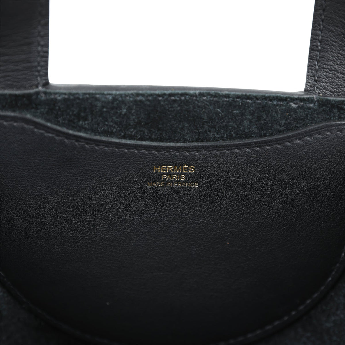 Hermès In-The-Loop 18 Black Clemence and Swift Gold Hardware