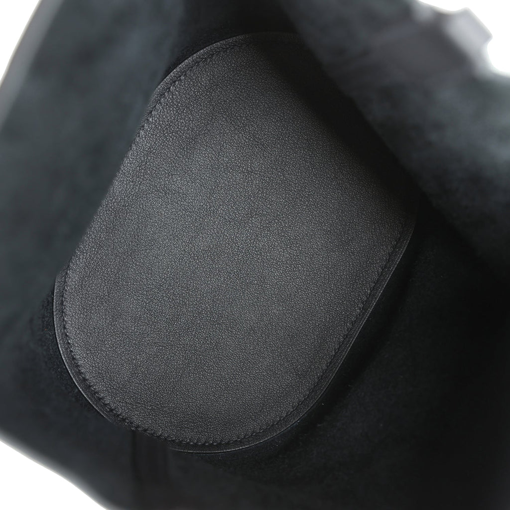 Hermès In-The-Loop 18 Black Clemence and Swift Gold Hardware