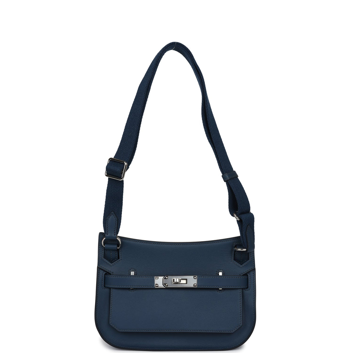 Hermès Mini Jypsiere Bleu De Prusse Swift Palladium Hardware