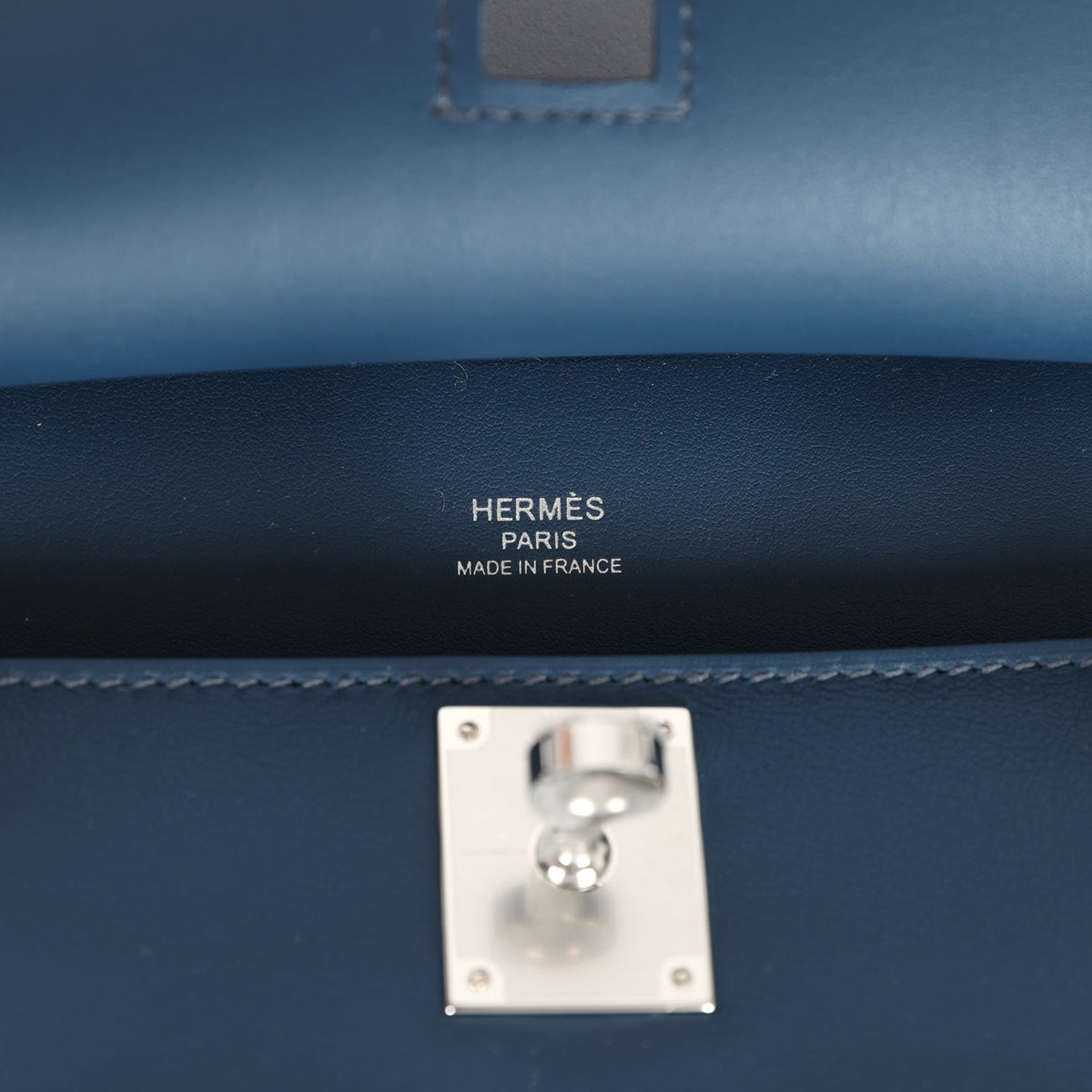 Hermès Mini Jypsiere Bleu De Prusse Swift Palladium Hardware