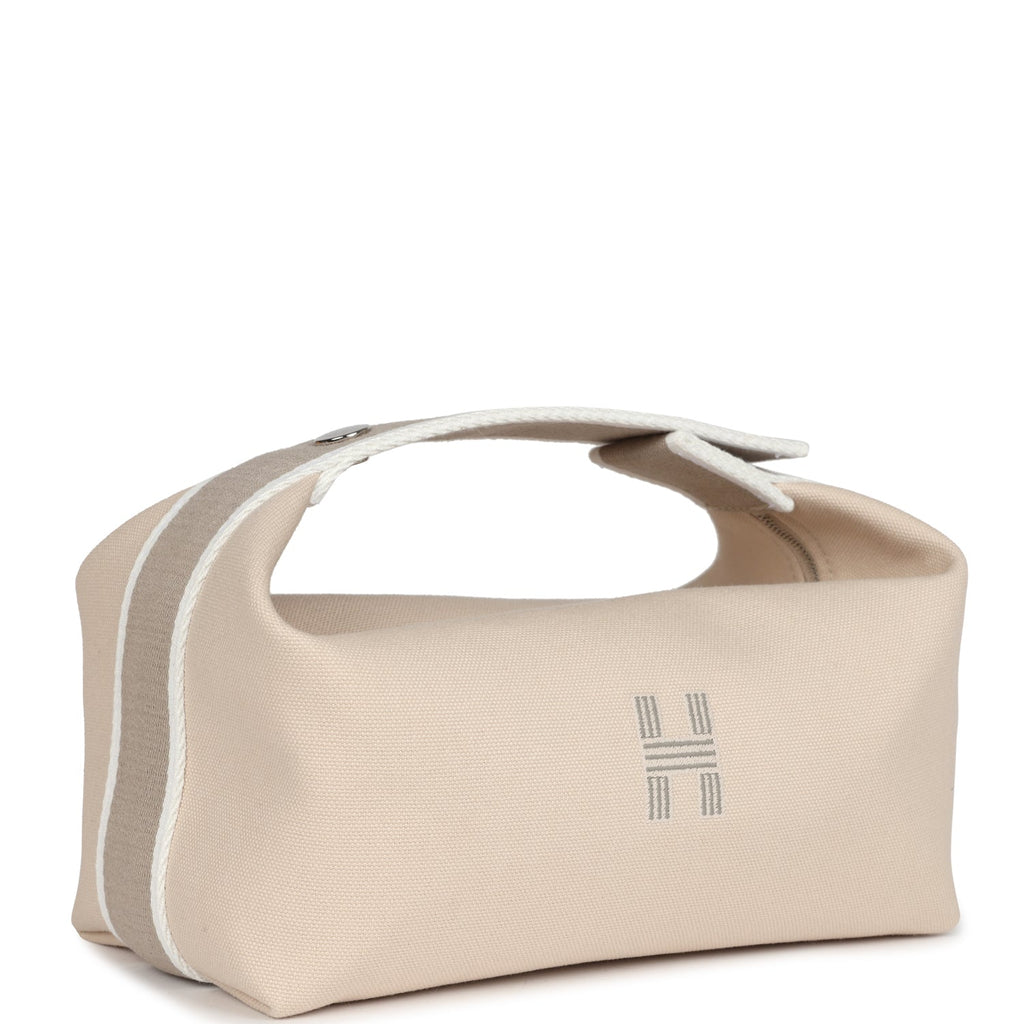 Hermès Bride-A-Brac PM Neutral Toile Canvas Palladium Hardware