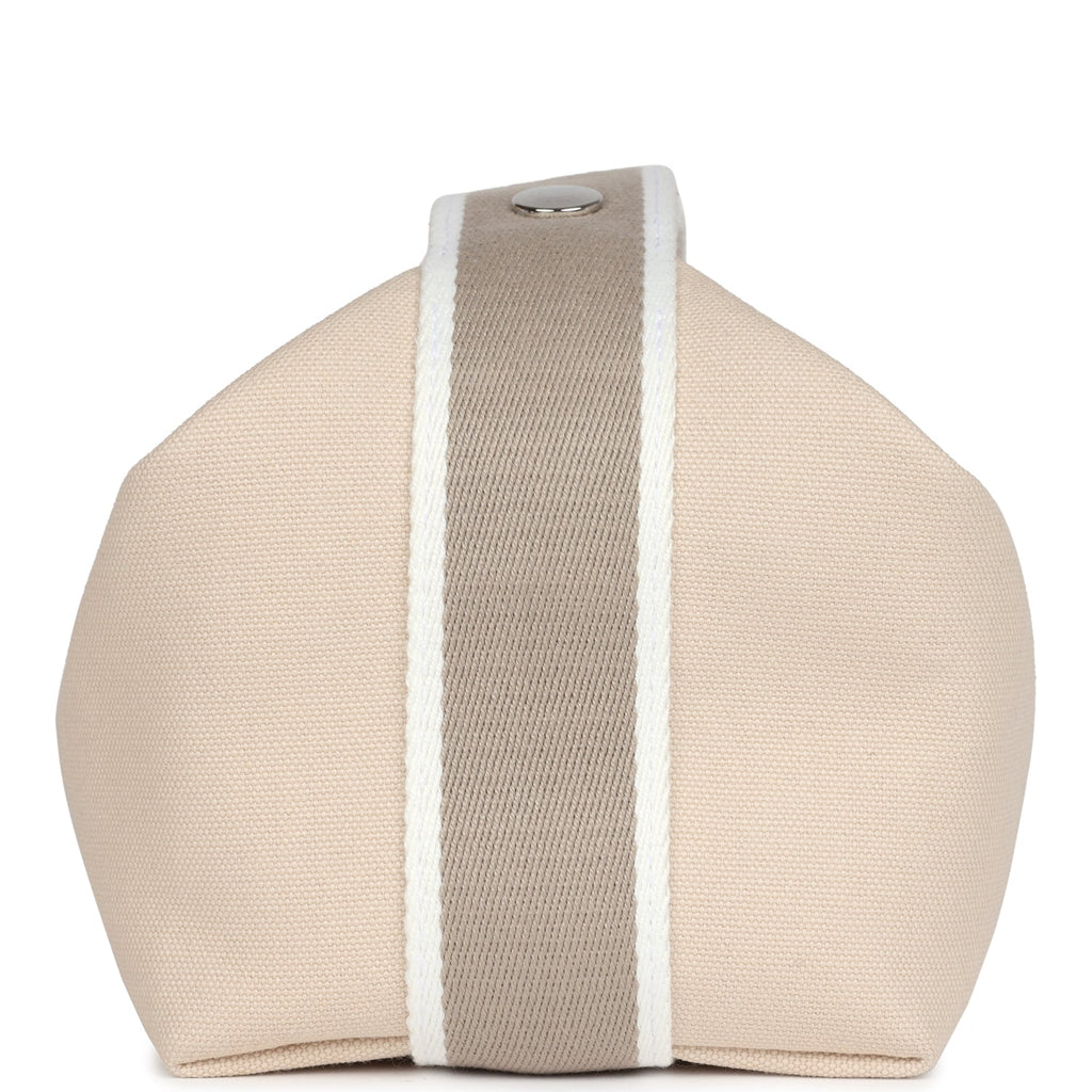 Hermès Bride-A-Brac PM Neutral Toile Canvas Palladium Hardware