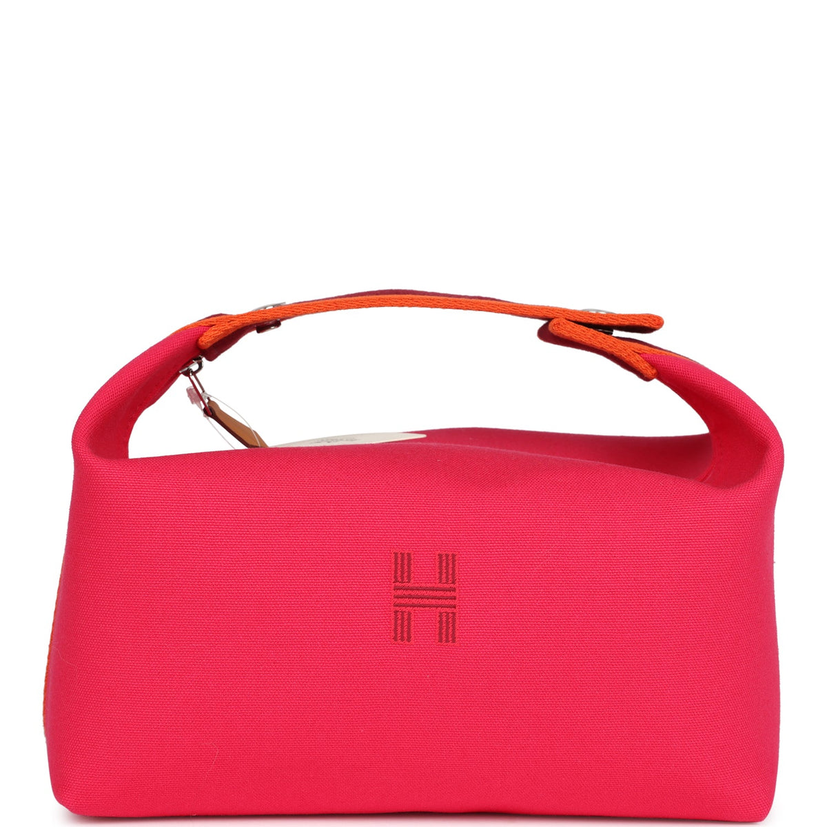 Hermès Bride-A-Brac GM Hibiscus Canvas Palladium Hardware