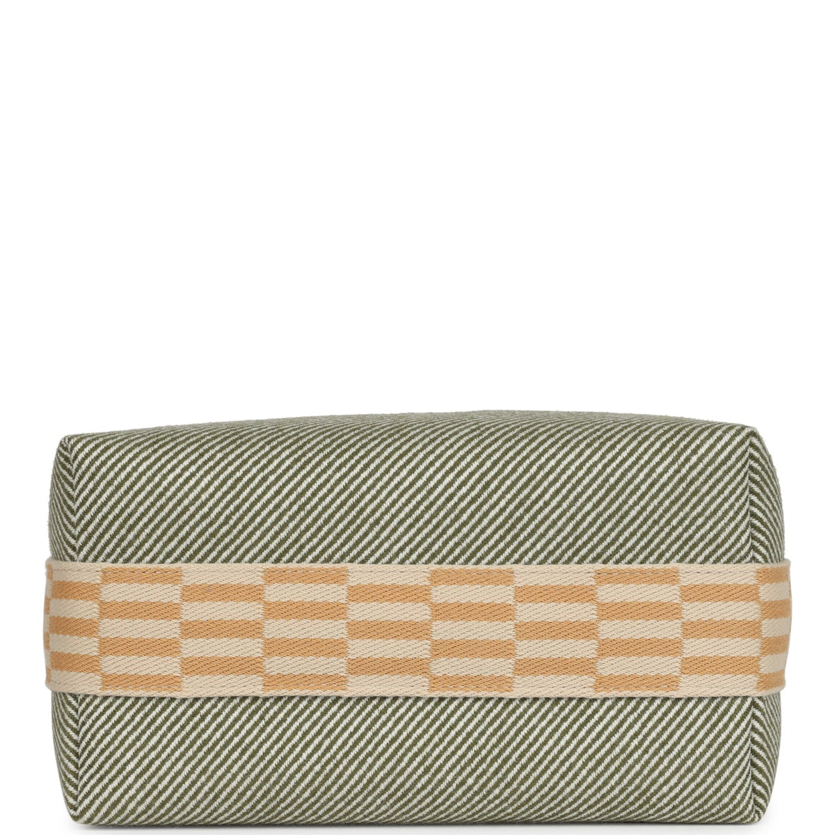 Hermès Bride-A-Brac PM Vert Foret H Natte Canvas and Wool Palladium Hardware