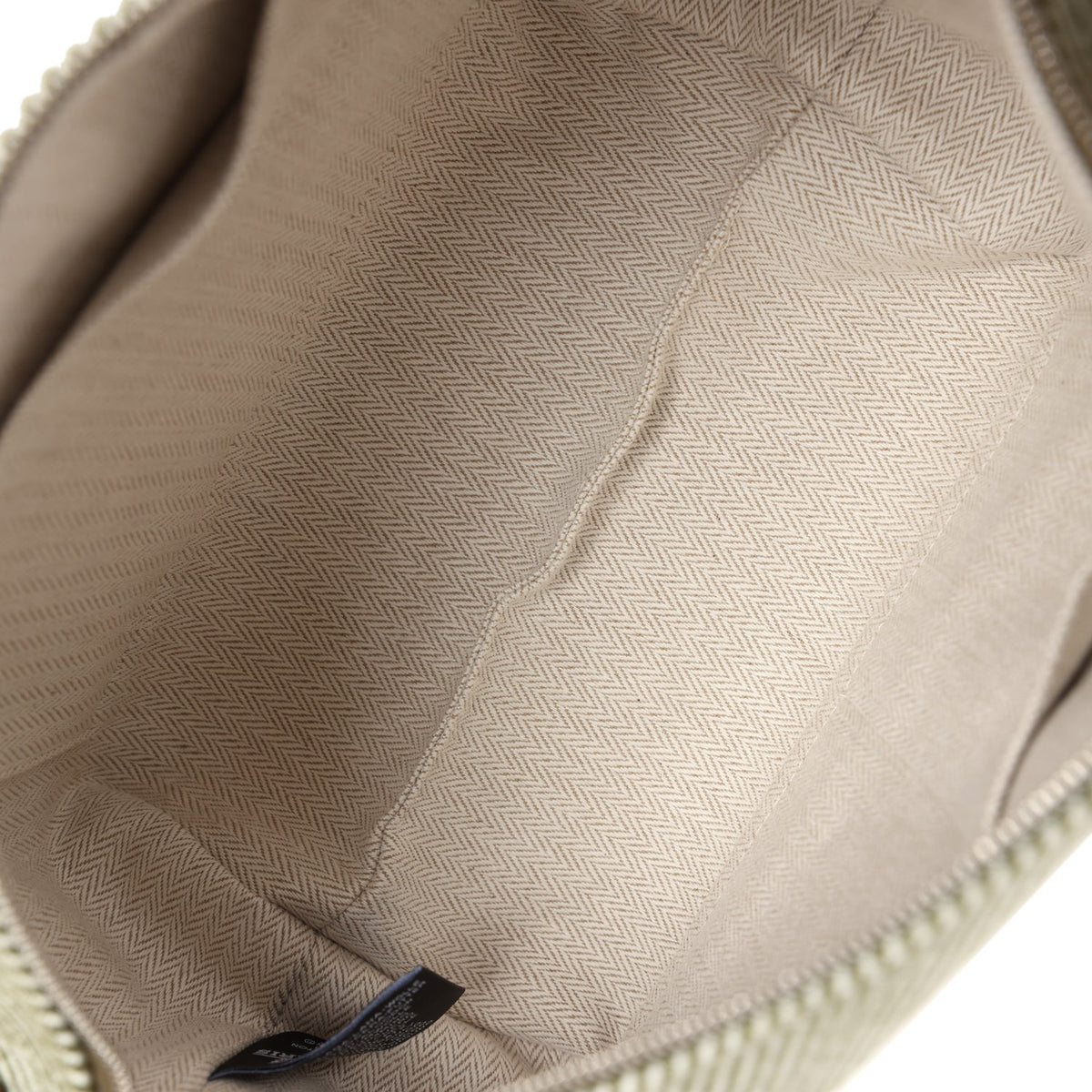 Hermès Bride-A-Brac PM Vert Foret H Natte Canvas and Wool Palladium Hardware