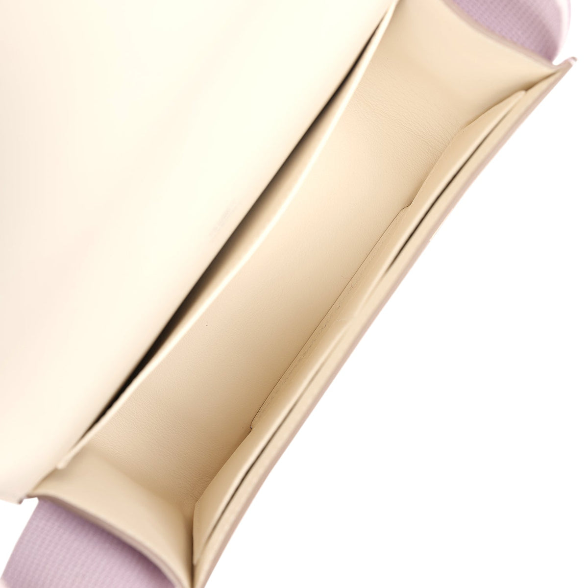 Hermès Geta Mauve Pale and Rouge Sellier Chevre Palladium Hardware