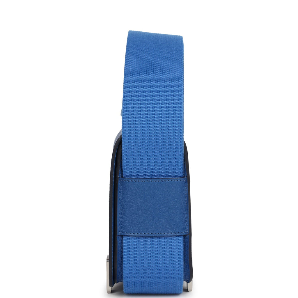 Hermès Geta Bag Bleu France Chevre Palladium Hardware