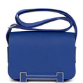 Hermès Geta Bleu Electric Chevre Palladium Hardware