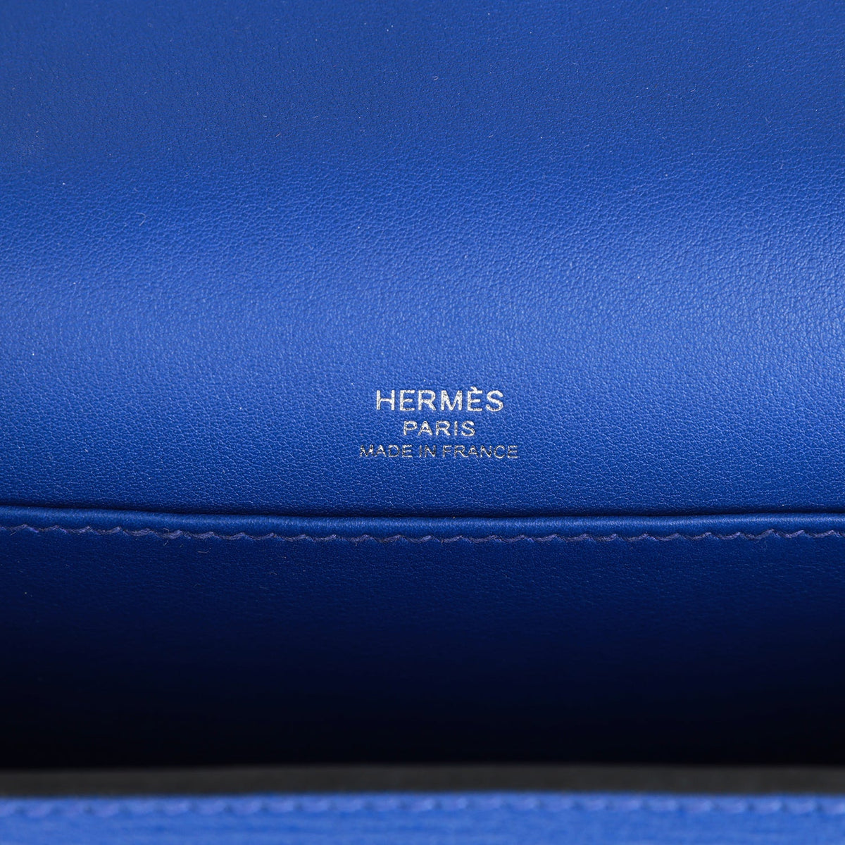 Hermès Geta Bleu Electric Chevre Palladium Hardware