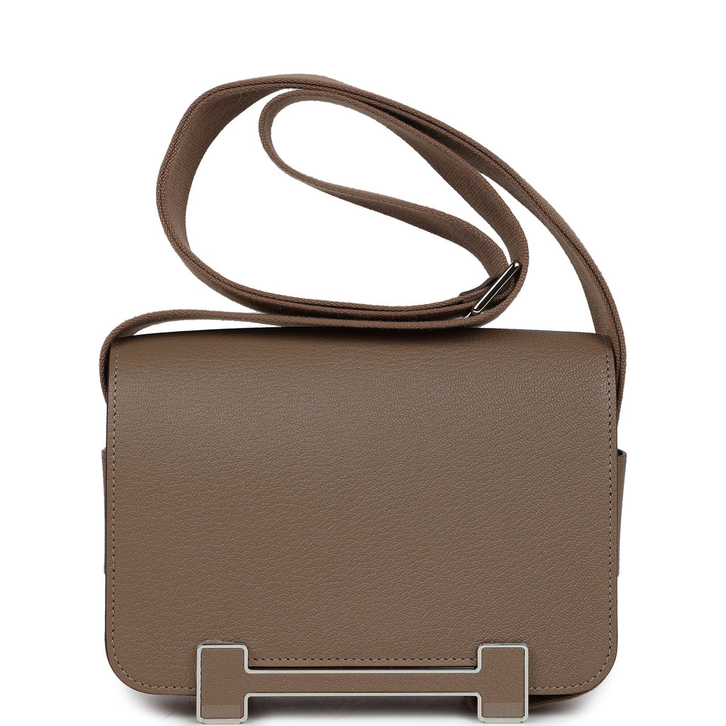 Hermès Geta Etoupe Chevre Palladium Hardware