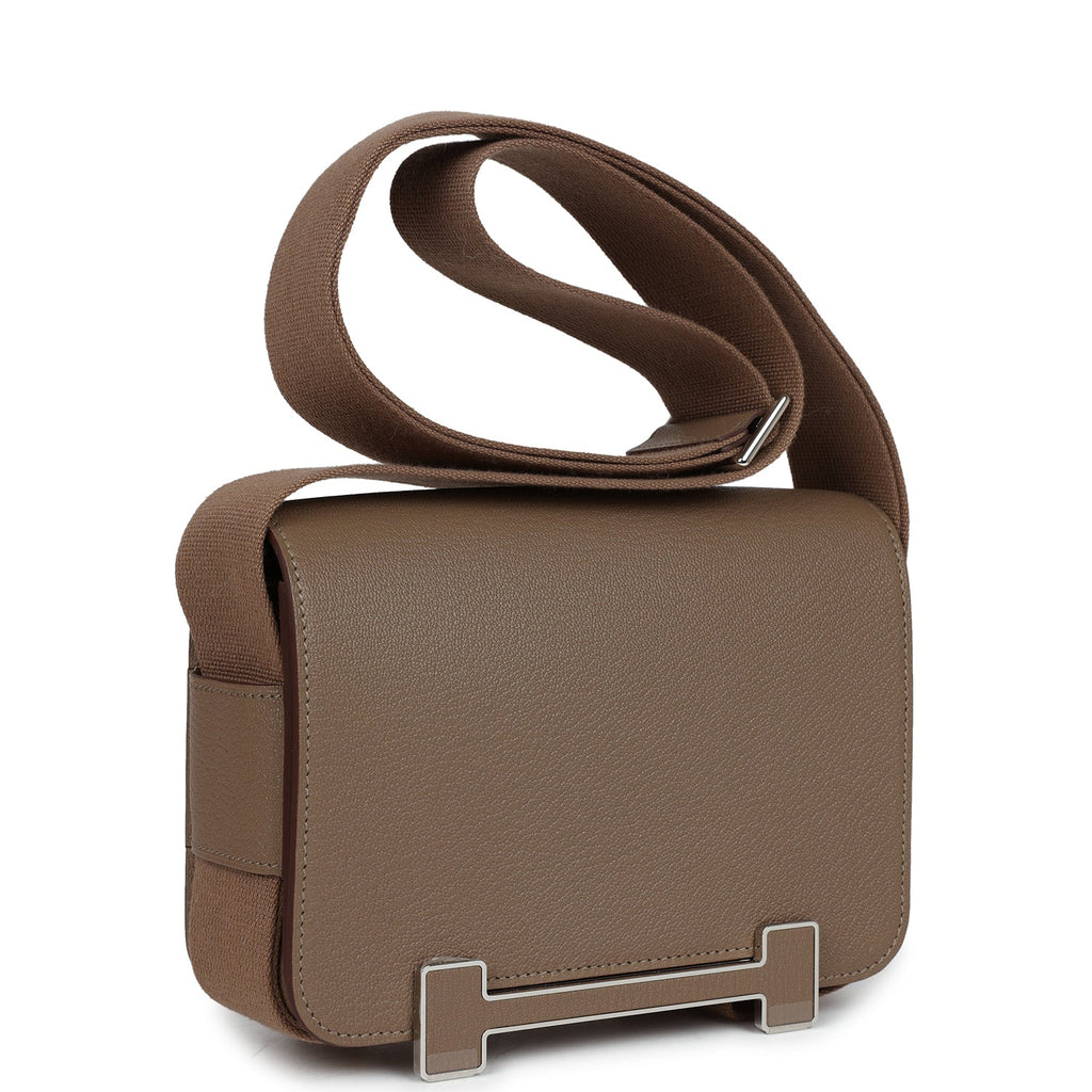 Hermès Geta Etoupe Chevre Palladium Hardware