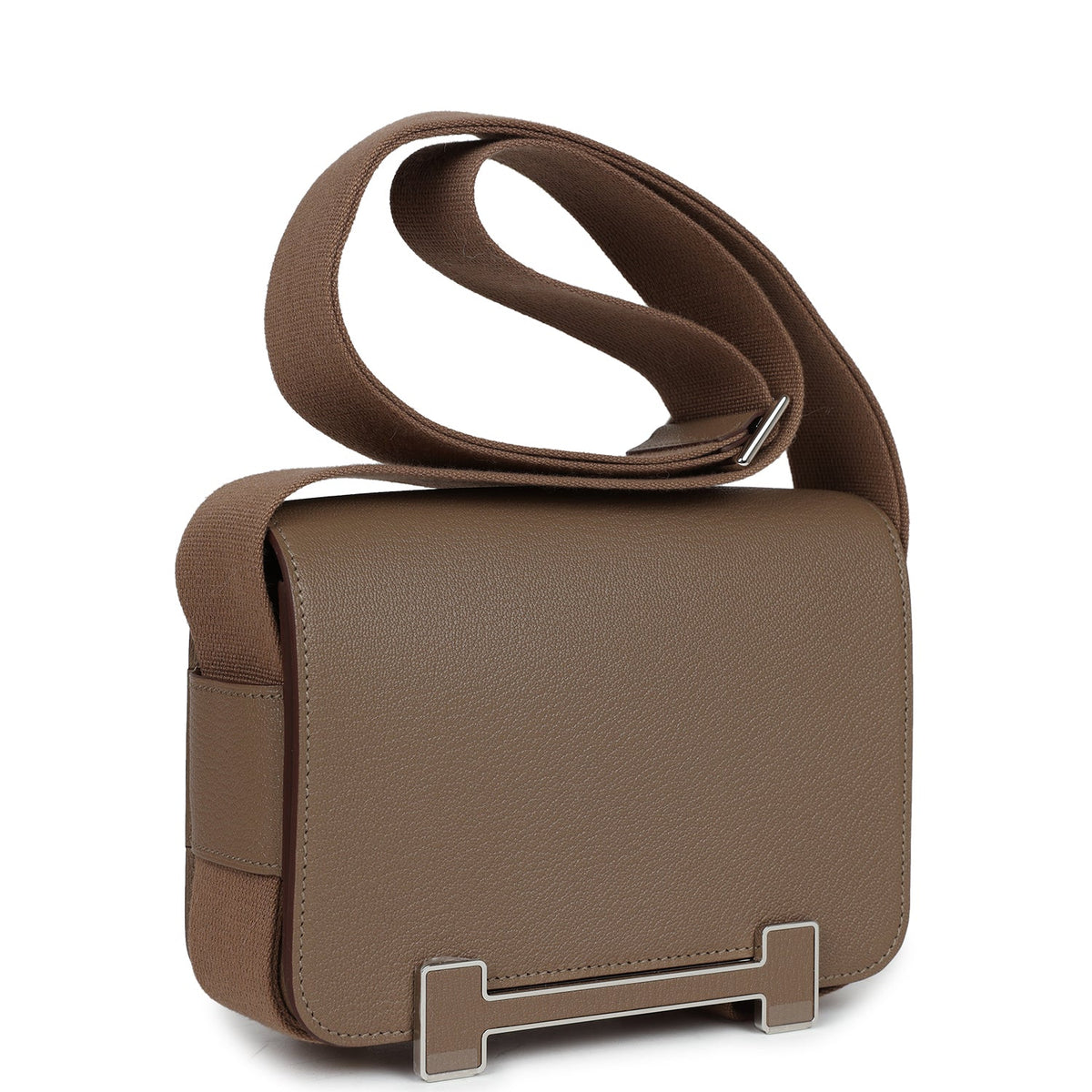Hermès Geta Etoupe Chevre Palladium Hardware