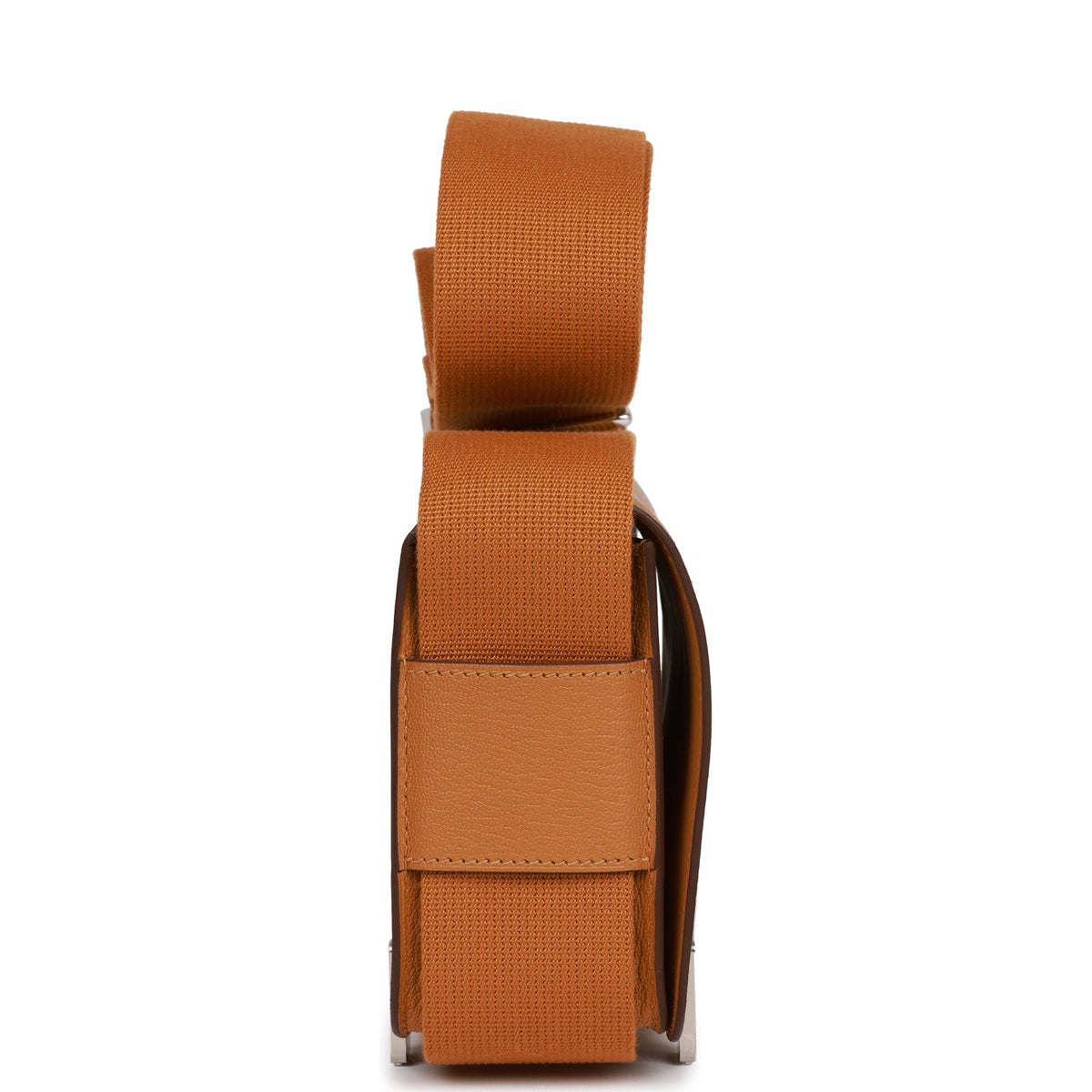 Hermès Geta Caramel Chevre Palladium Hardware