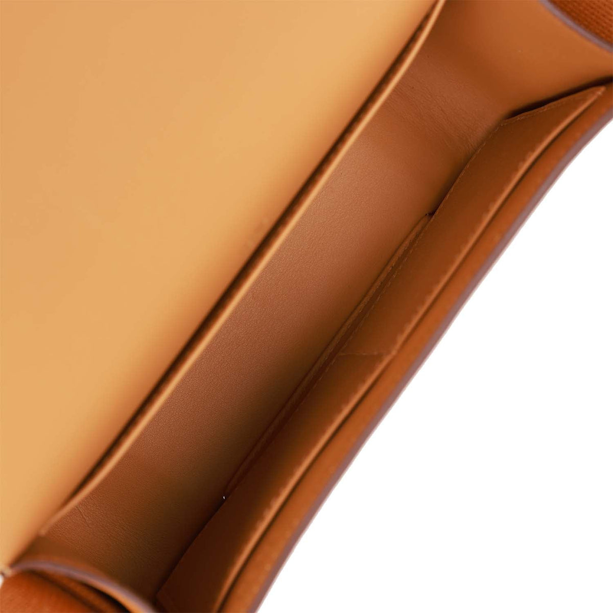 Hermès Geta Caramel Chevre Gold Hardware