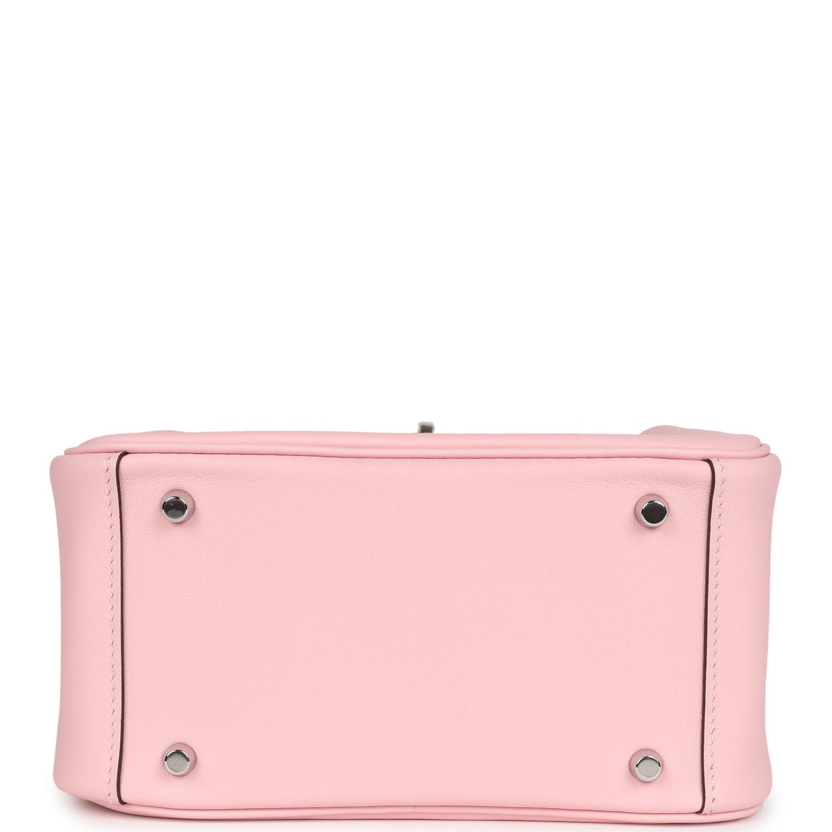 Hermès Mini Lindy Rose Sakura Swift Palladium Hardware