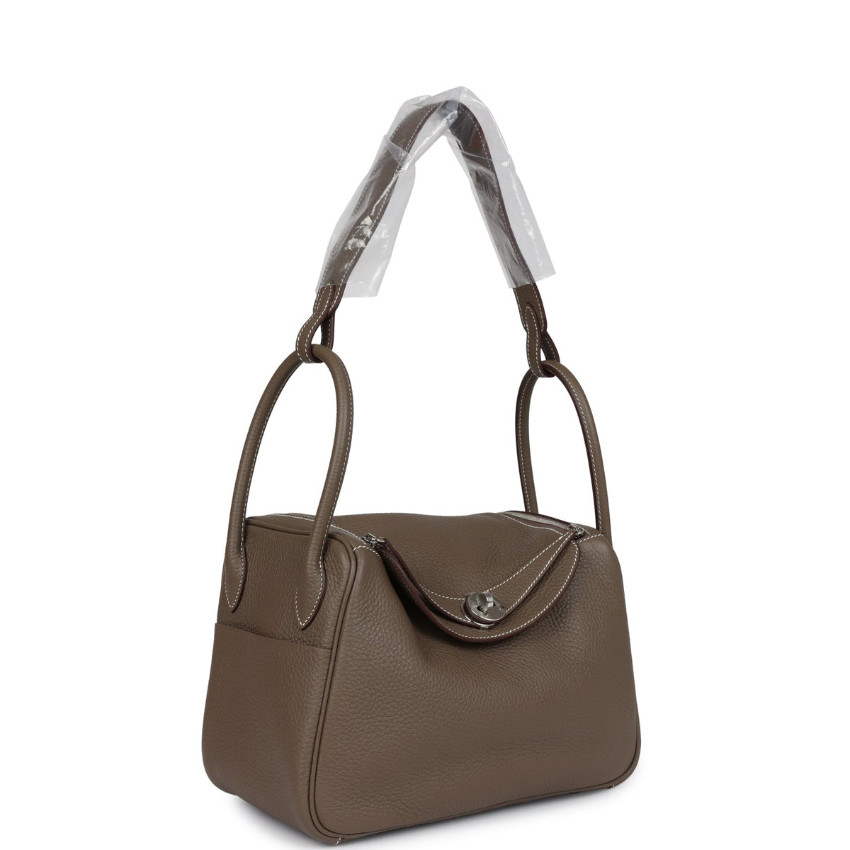 Hermès Lindy 26 Etoupe Clemence Palladium Hardware