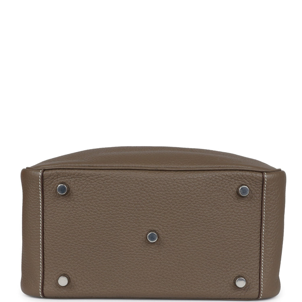 Hermès Lindy 26 Etoupe Clemence Palladium Hardware