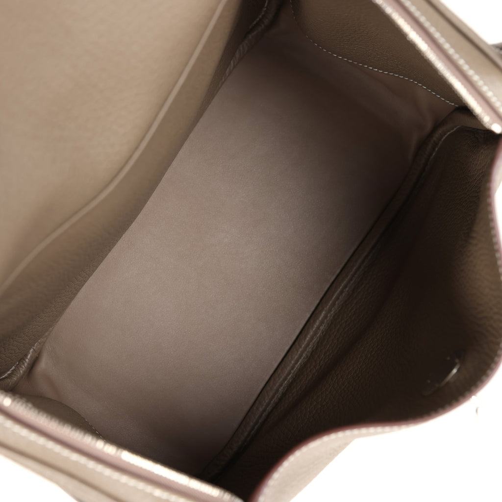Hermès Lindy 26 Etoupe Clemence Palladium Hardware