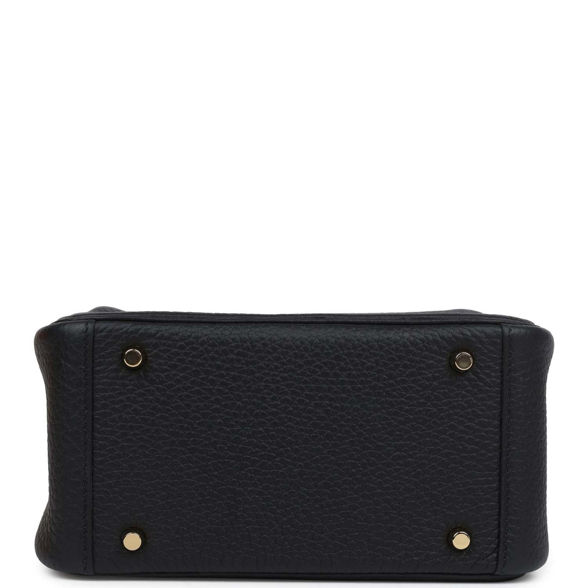 Hermès Mini Lindy Black Clemence Gold Hardware