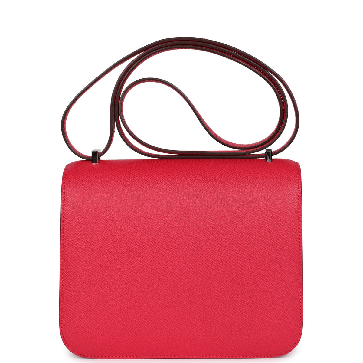 Hermès Constance 18 Rose Extreme Epsom-textured Faux Leather Marquette Palladium Hardware