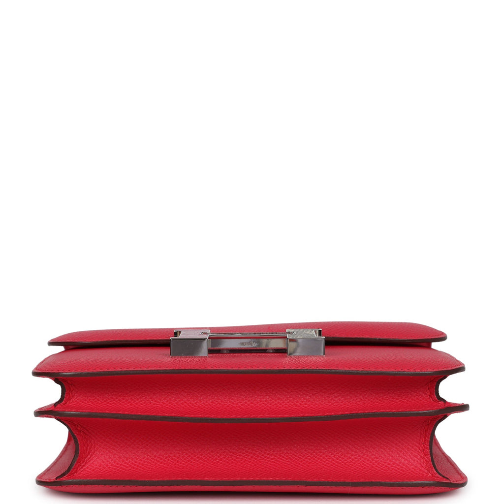 Hermès Constance 18 Rose Extreme Epsom-textured Faux Leather Marquette Palladium Hardware