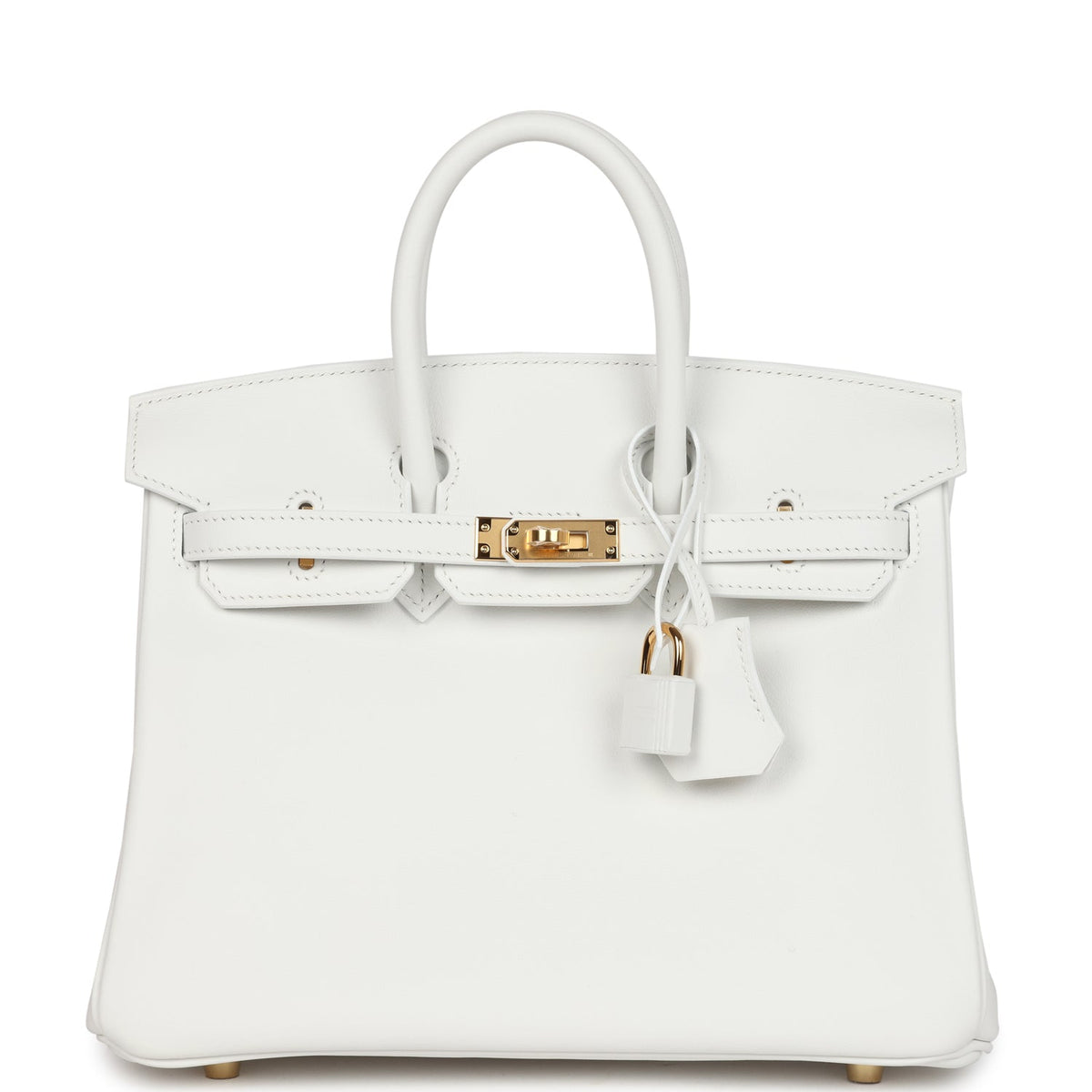 Hermès Birkin 25 New White Swift Gold Hardware