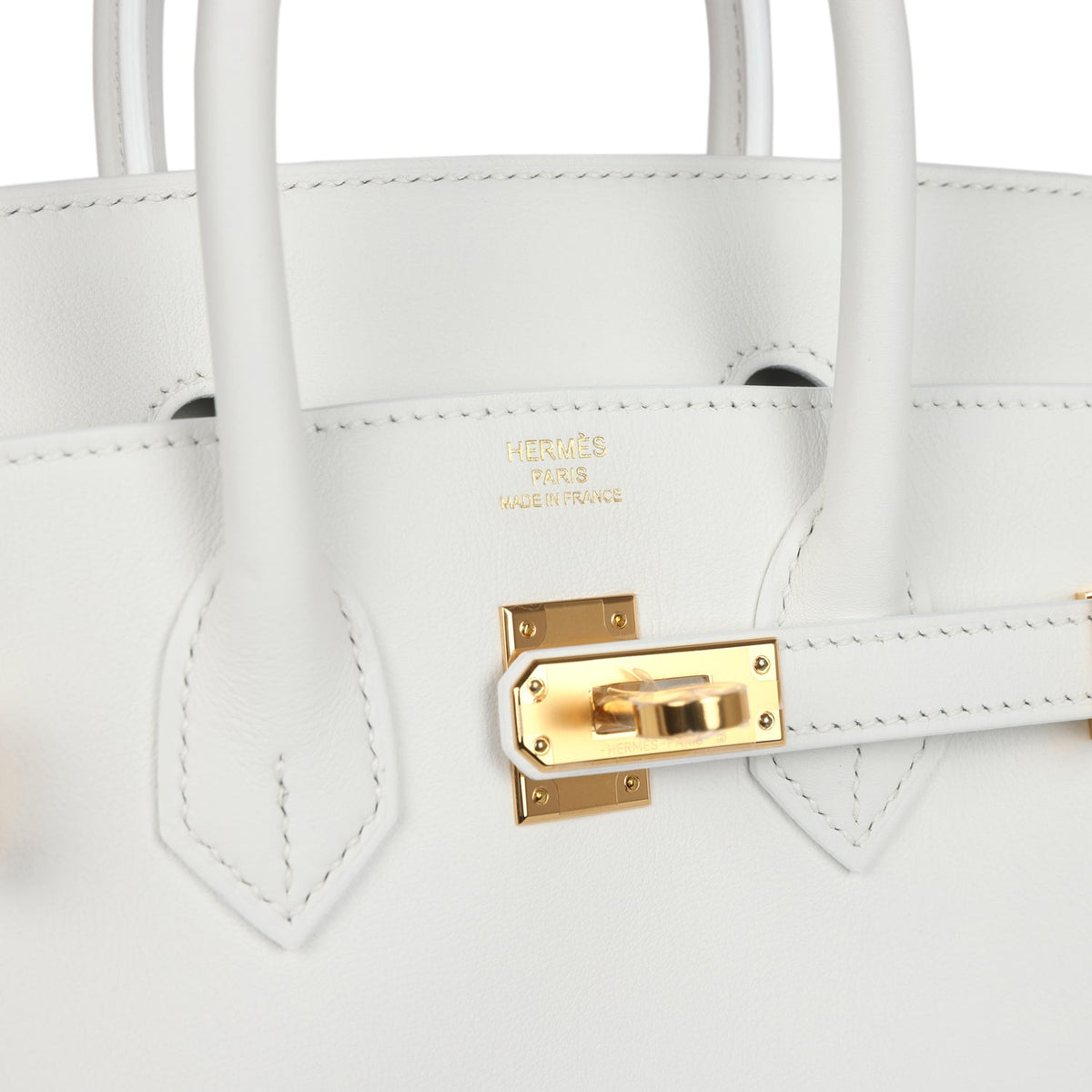 Hermès Birkin 25 New White Swift Gold Hardware