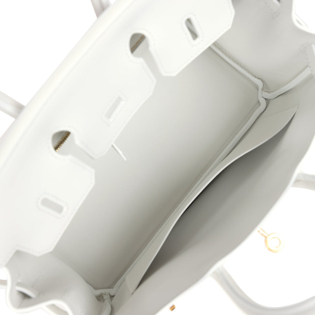 Hermès Birkin 25 New White Swift Gold Hardware