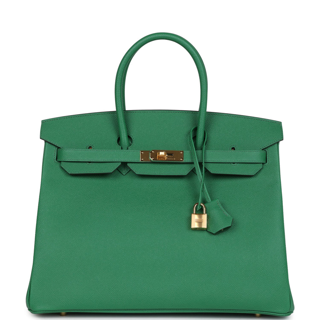 Hermès Birkin 35 Cactus Epsom Gold Hardware