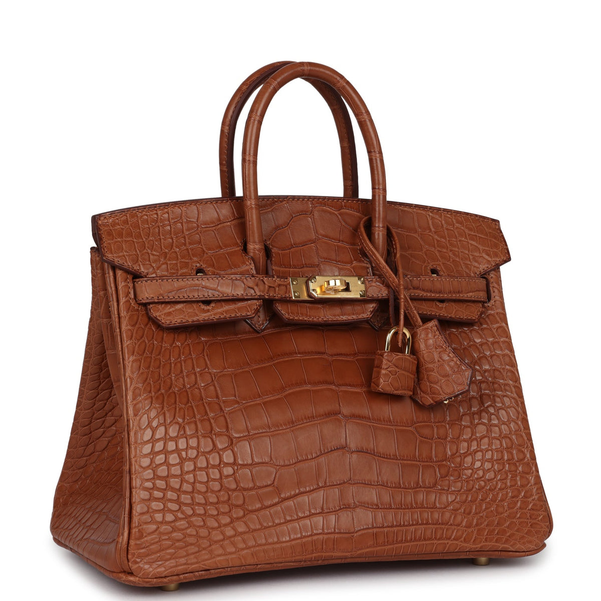 Hermès Birkin 25 Gold Matte Faux Leather Gold Hardware