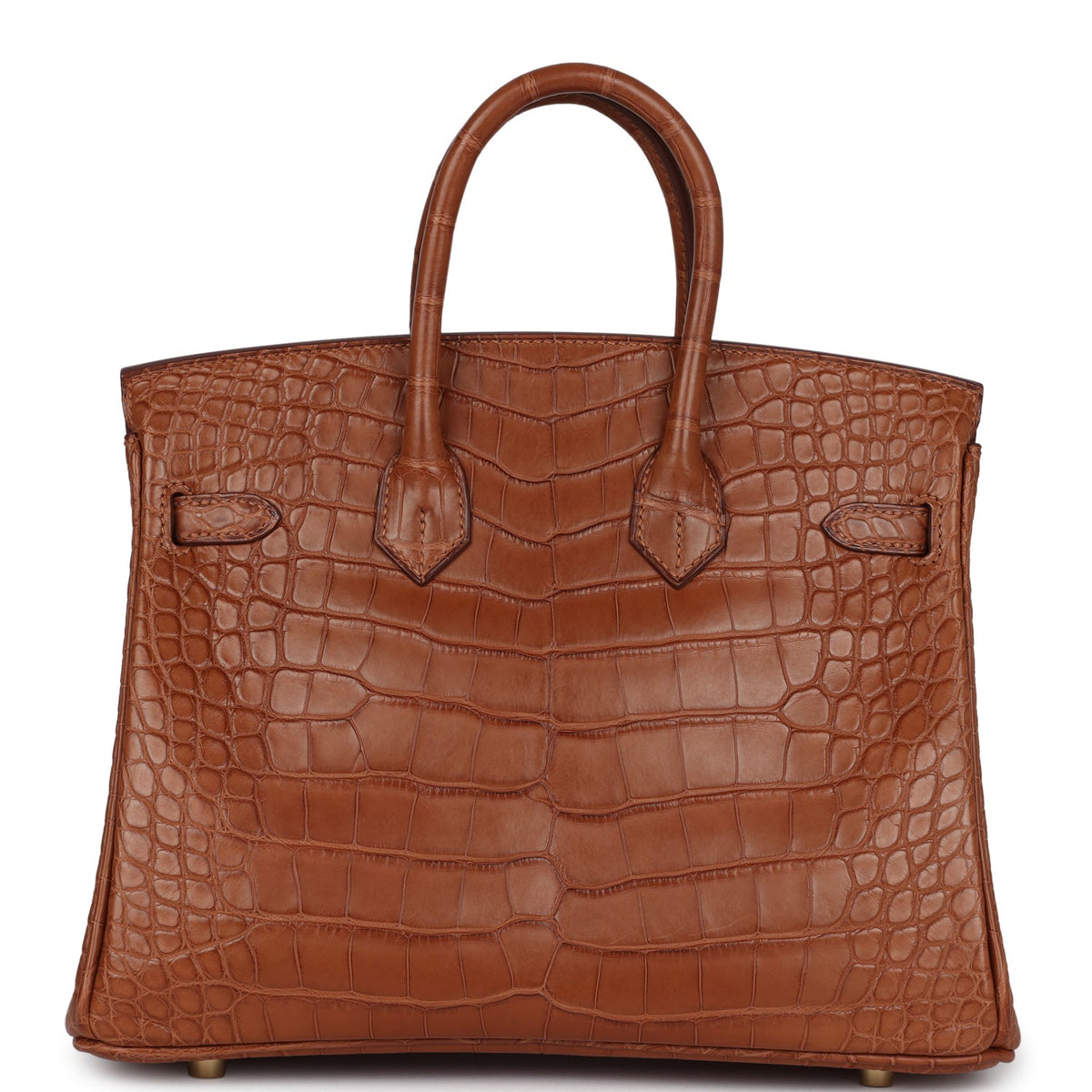 Hermès Birkin 25 Gold Matte Faux Leather Gold Hardware